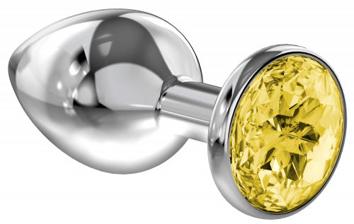 Plug en métal argenté avec diamant (Sparkle Small)