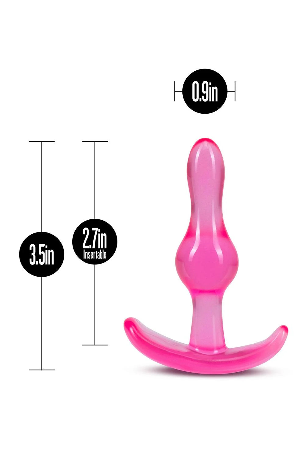 Plug anal courbé