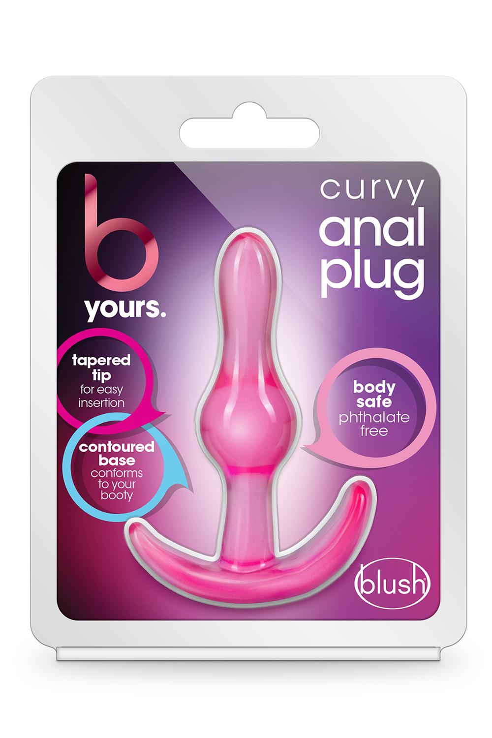 Plug anal courbé