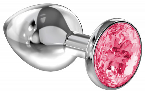 Plug en métal argenté avec diamant ( Sparkle Large )