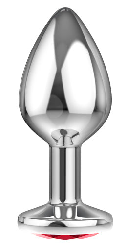 Plug en métal argenté avec diamant ( Sparkle Large )