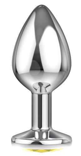 Plug en métal argenté avec diamant (Sparkle Small)