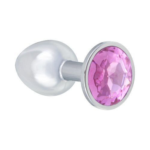 Plug en métal argenté avec diamant (Sparkle Small)