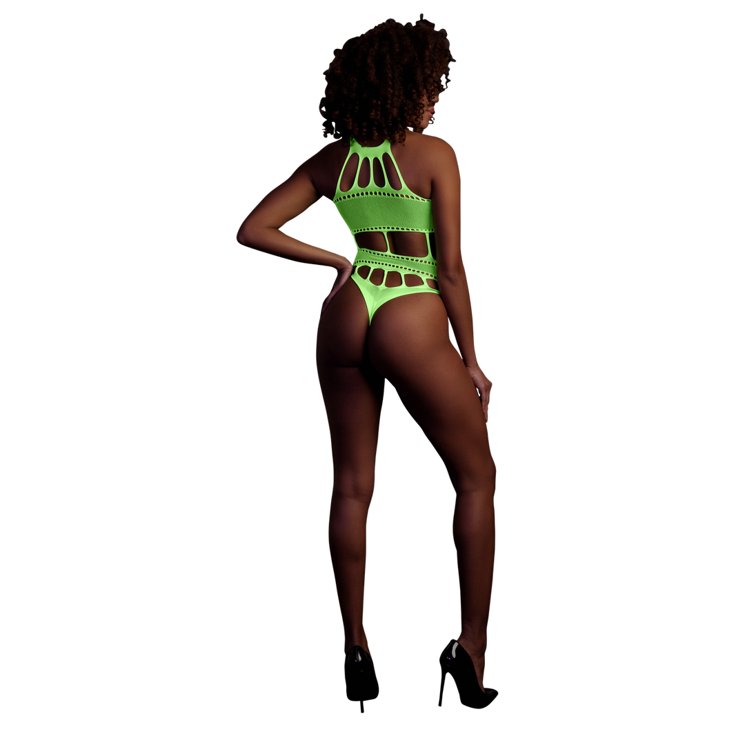 Body à encolure grecque fluorescent