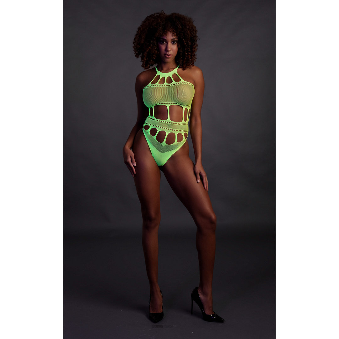 Body à encolure grecque fluorescent