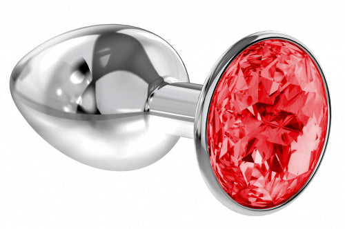 Plug en métal argenté avec diamant (Sparkle Small)