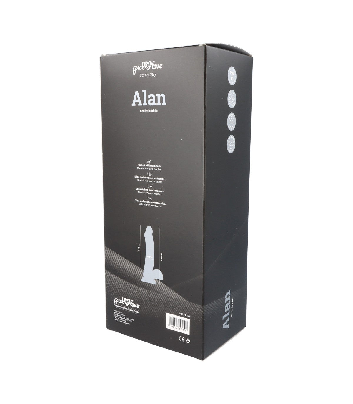 Gode ventouse réaliste (ALAN)