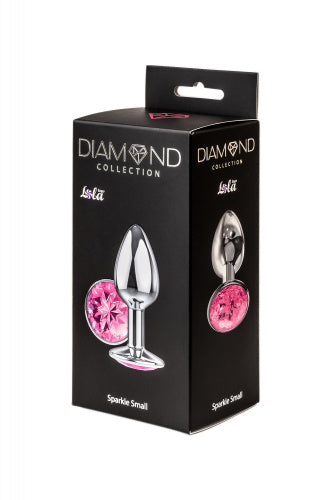 Plug en métal argenté avec diamant (Sparkle Small)