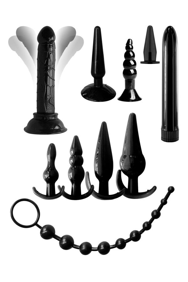 Coffret sextoys anal et vaginal (10 pièces)