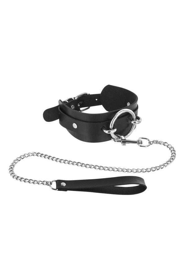 Collier BDSM avec laisse