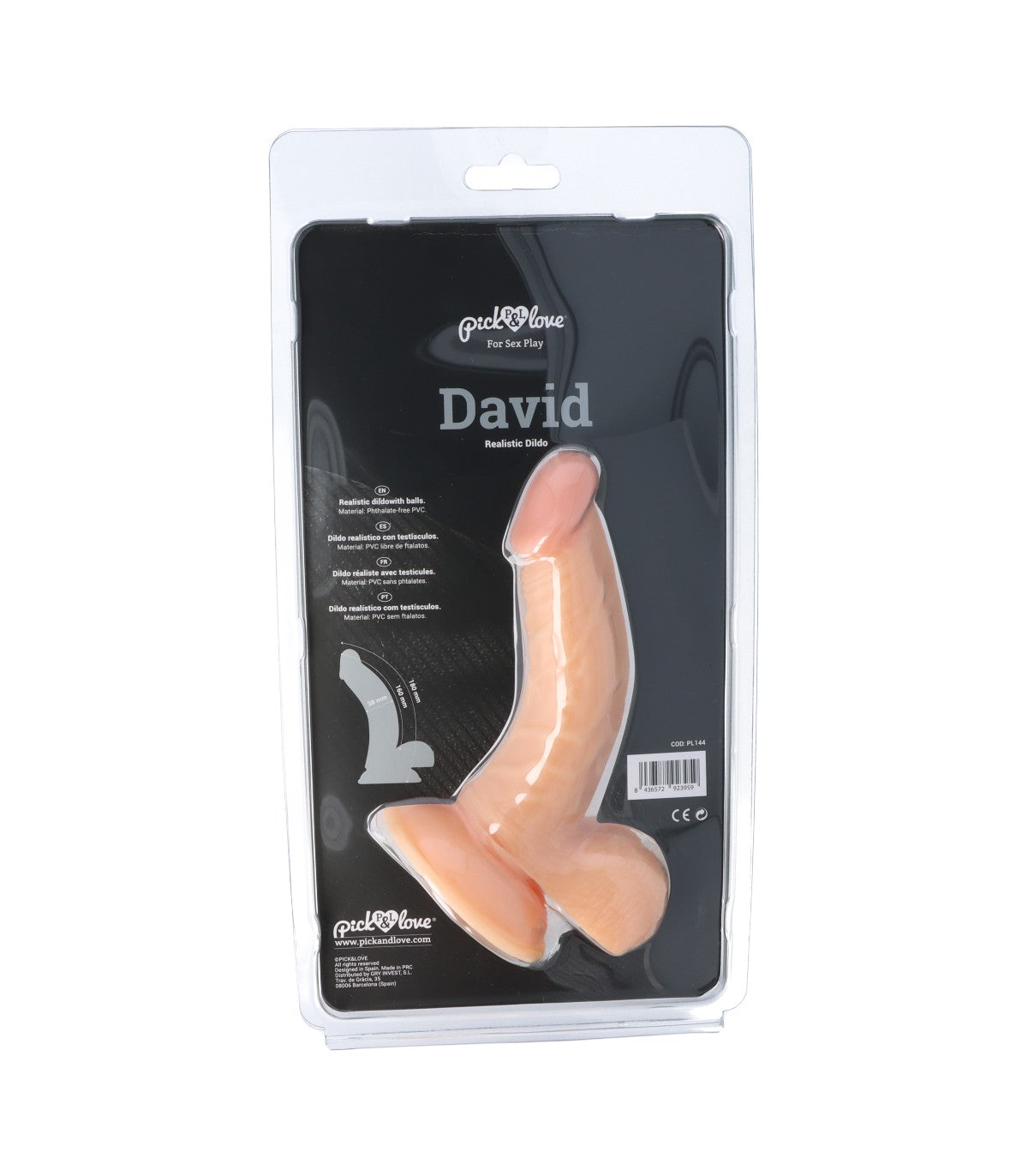 Gode ventouse réaliste ( DAVID )