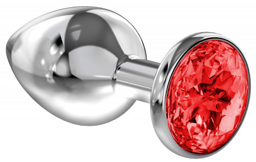 Plug en métal argenté avec diamant ( Sparkle Large )