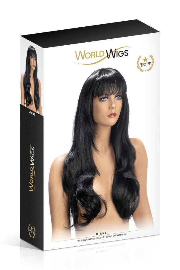 Perruque longue brune (DIANE)