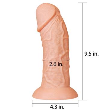 Gode ventouse réaliste courbé