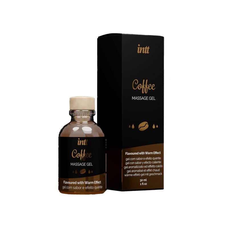 Gel de massage aromatisé et comestible effet chauffant INTT