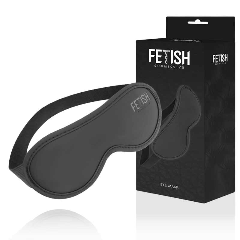 Masque élastique en cuir végan avec doublure en néoprène