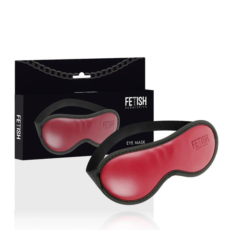 Masque élastique en cuir végan avec doublure en néoprène