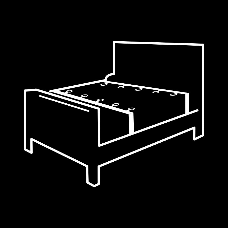 Enssemble de liens de lit de luxe avec doublure néoprène