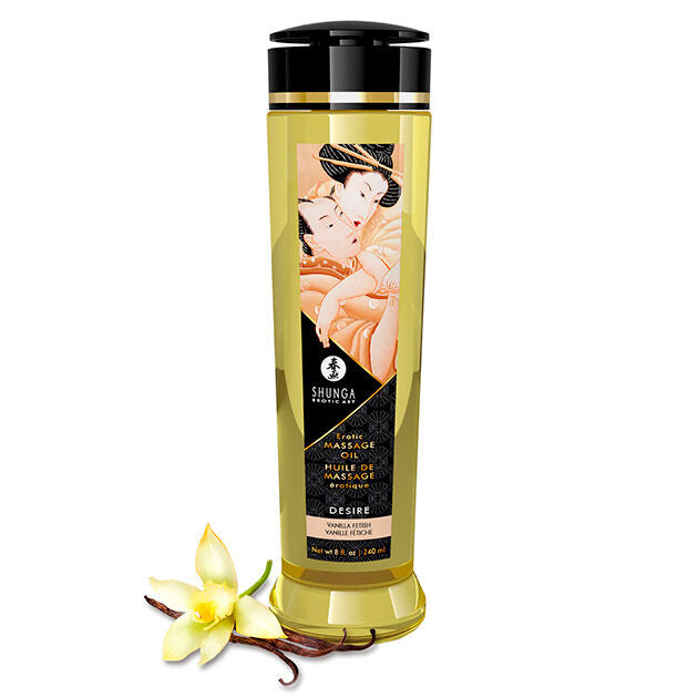 Huile de massage érotique vanille (240ml) (DESIRE)