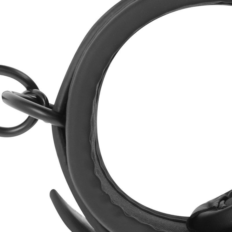 Attaches poignets ajustable en cuir vegan avec doublure néoprène