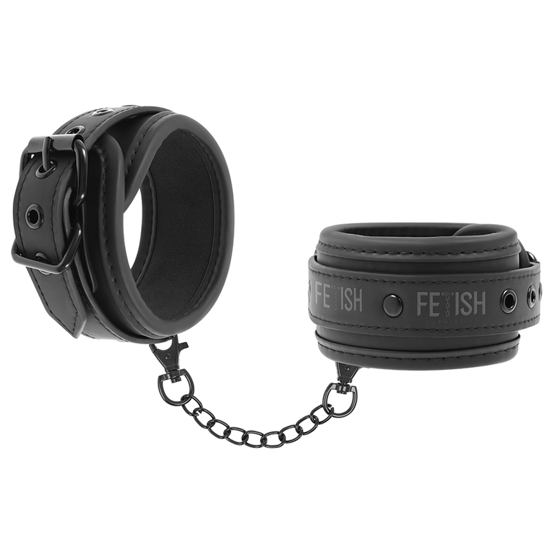 Attaches poignets ajustable en cuir vegan avec doublure néoprène