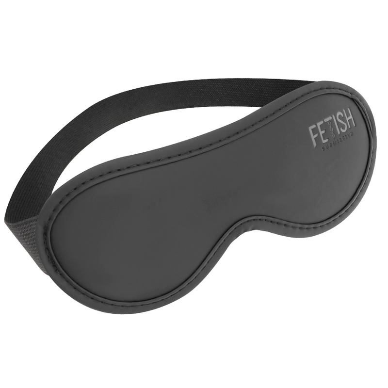Masque élastique en cuir végan avec doublure en néoprène