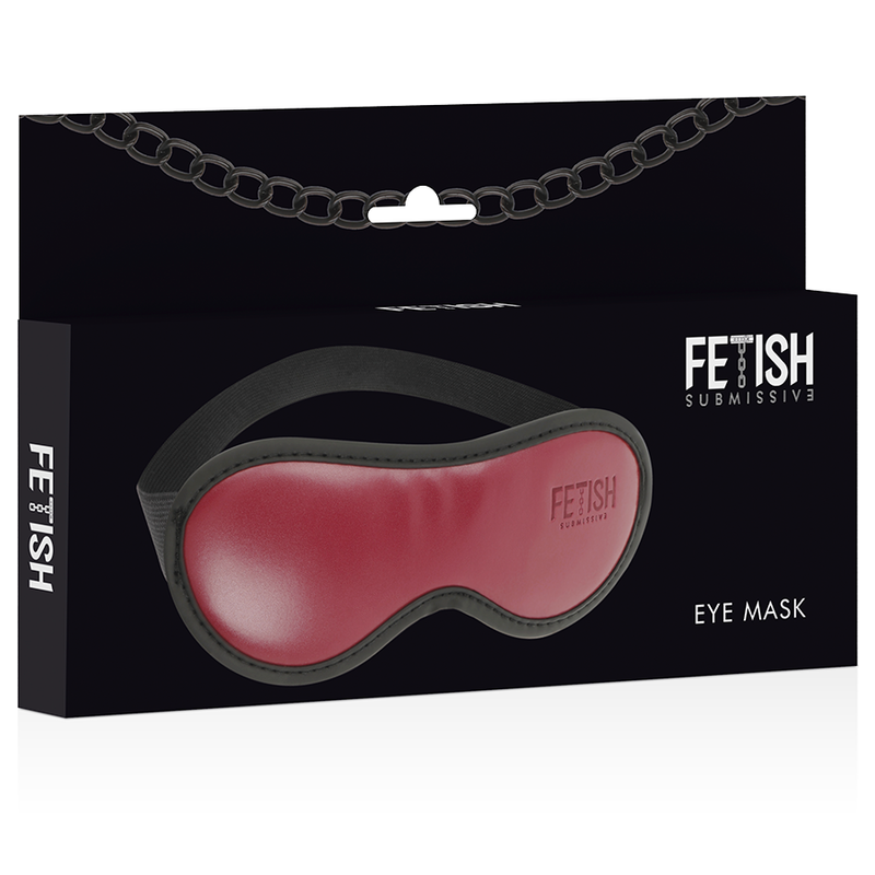 Masque élastique en cuir végan avec doublure en néoprène