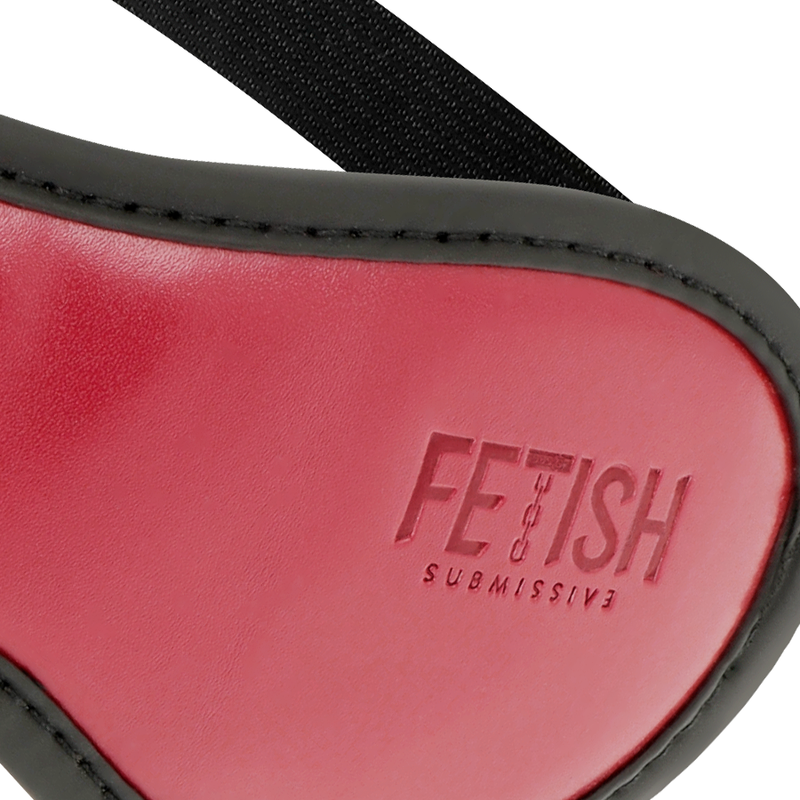 Masque élastique en cuir végan avec doublure en néoprène