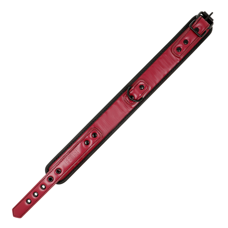 Collier et laisse en cuir végan