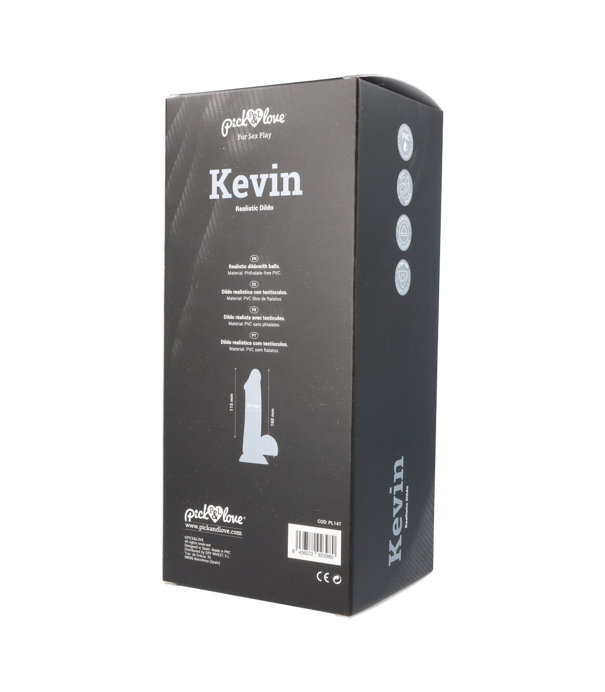 Gode ventouse réaliste (Kevin)