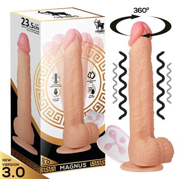 Gode ventouse vibrant et rotation (MAGNUS)