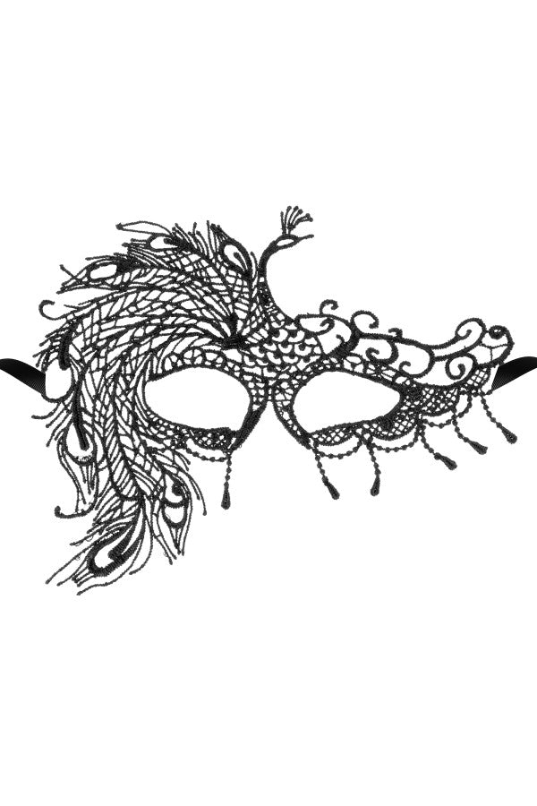 Masque noir en dentelle (crepuscule)