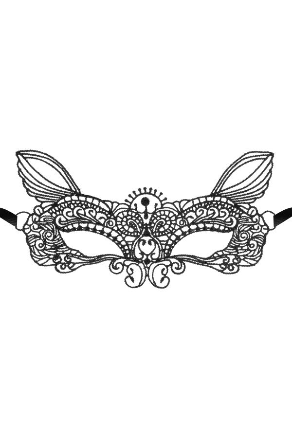Masque noir en dentelle (pleine lune)