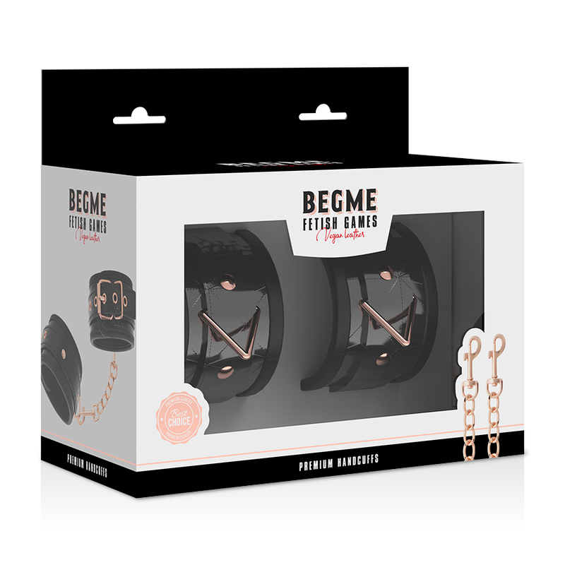 Attaches poignets ajustable en cuir vegan