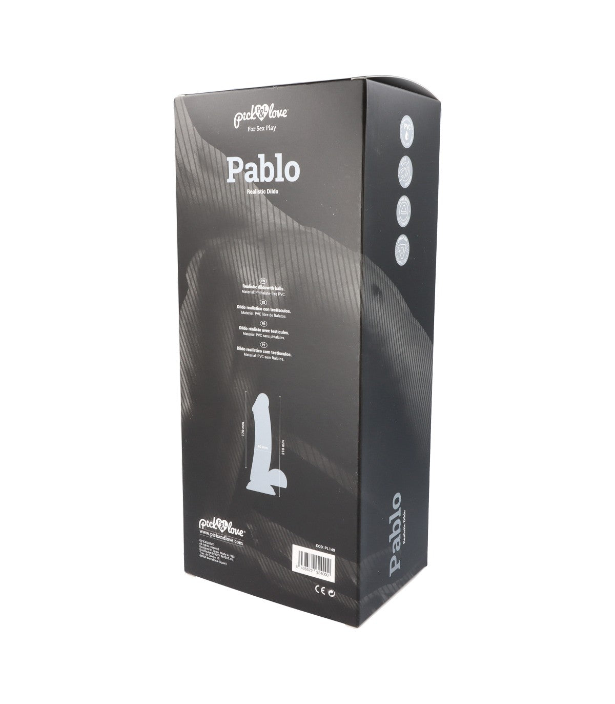 Gode ventouse réaliste ( PABLO )