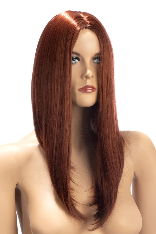 Perruque carré long auburn (NINA)