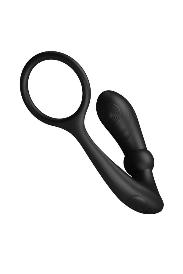 Plug anal vibrant et cockring (Warren)
