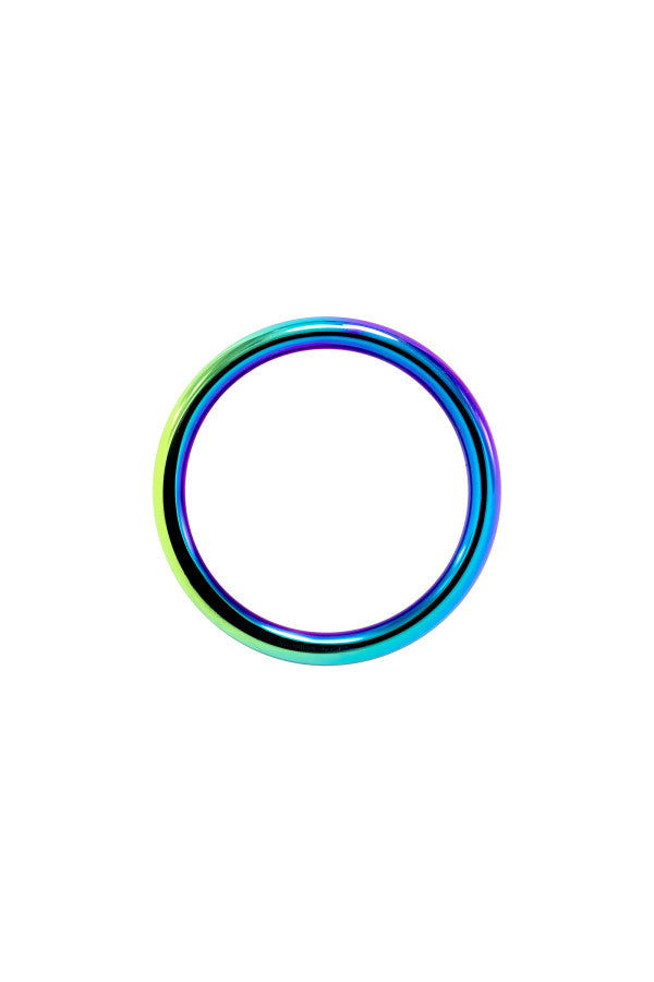 Cockring arc en ciel en métal irisé (3.8cm)