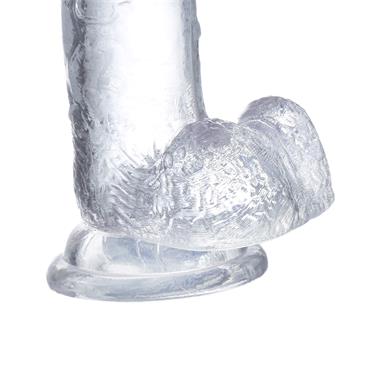 Gode ventouse transparent