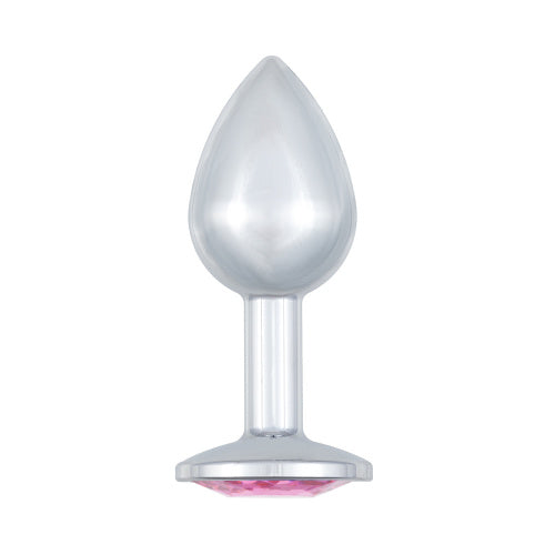 Plug en métal argenté avec diamant (Sparkle Small)