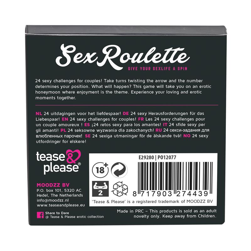 jeu sex roulette pour couple amoureux