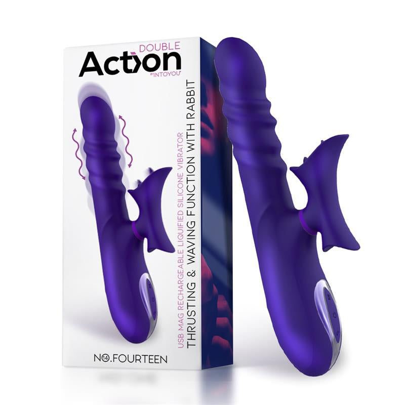 Sextoy Action double vibrant en silicone INTOYOU - Sweet Fantasy Toulon