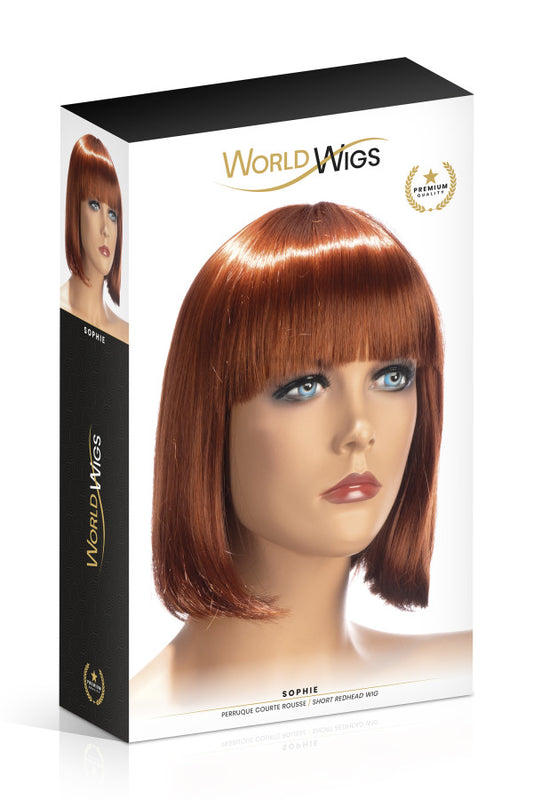 Perruque courte rousse  World Wigs