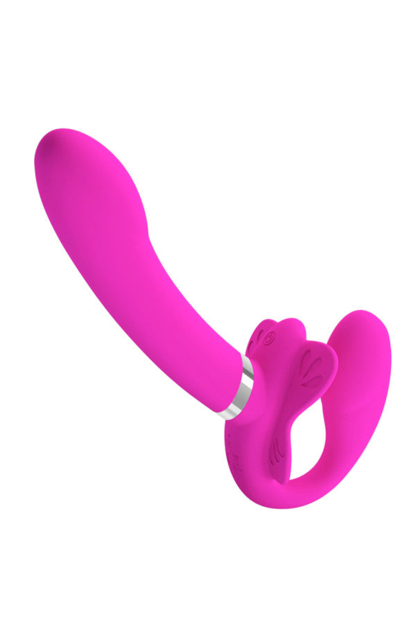 Gode ceinture vibrant sans harnais (Valerie)
