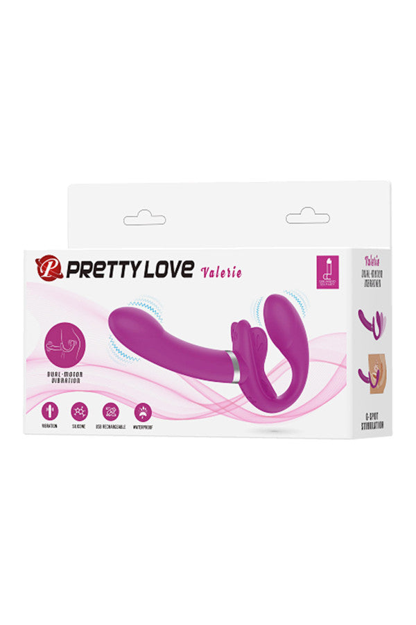 Gode ceinture vibrant sans harnais (Valerie)