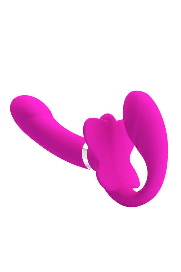 Gode ceinture vibrant sans harnais (Valerie)