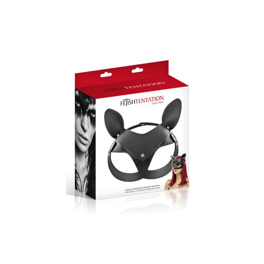 masque chat pour femmes avec diamant au niveau du front