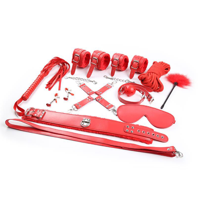 bondage-set-10-pieces-red