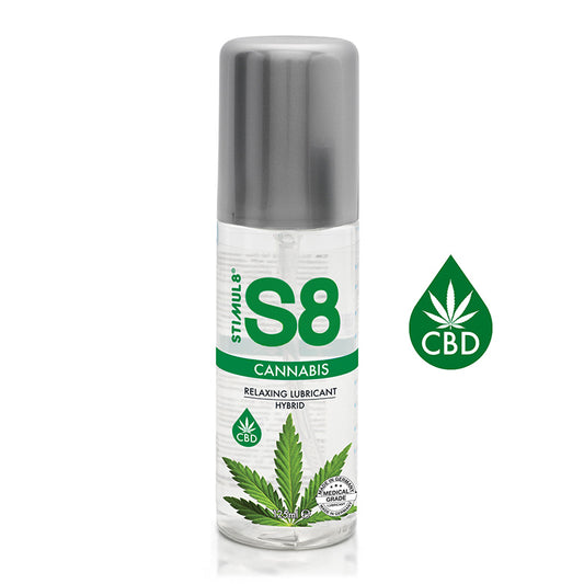 lubrifiant stimul8 hybrid  : eau silicone CBD