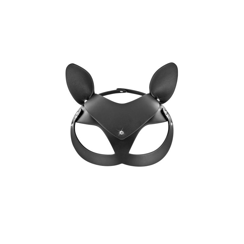 masque chat pour femmes avec diamant au niveau du front